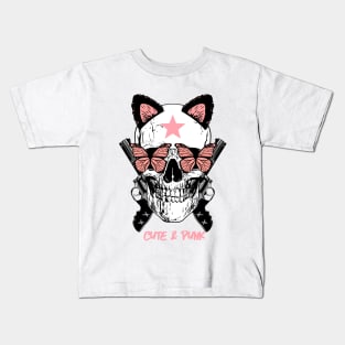 Cute Punk Girl Kids T-Shirt